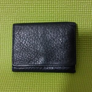 Stone Mountain Accessories Black Leather Card Holder